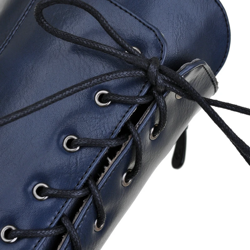 US $36.86 48% OFF|Women's Lace Up Knee High Boots Thick Bottom High Heel Platform Combat Boots Black Brown Blue Plus Size in Knee High Boots from US $36.86 48% OFF|Women's Lace Up Knee High Boots Thick Bottom High Heel Platform Combat Boots Black Brown Blue Plus Size in Knee High Boots from