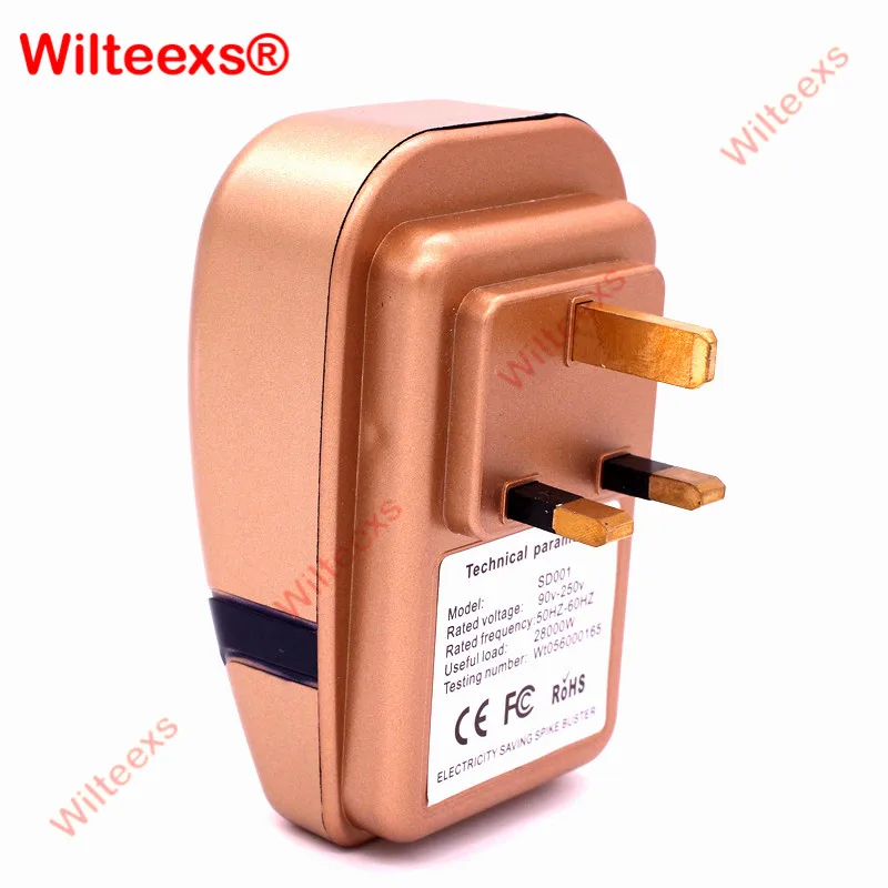 WILTEEXS энергосберегающая коробка 90 V-240 V прибор для экономии электроэнергии коэффициент мощности устройство экономии до 30% Smart EU/UK/US Plug - Цвет: UK Plug