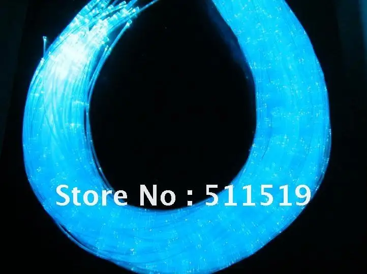 

7*0.75mm Sparkle Plastic Optical Side Glow Fiber Cable, 0.75mm*7 core with clear PVC jacket cable diameter4.0mm water screen