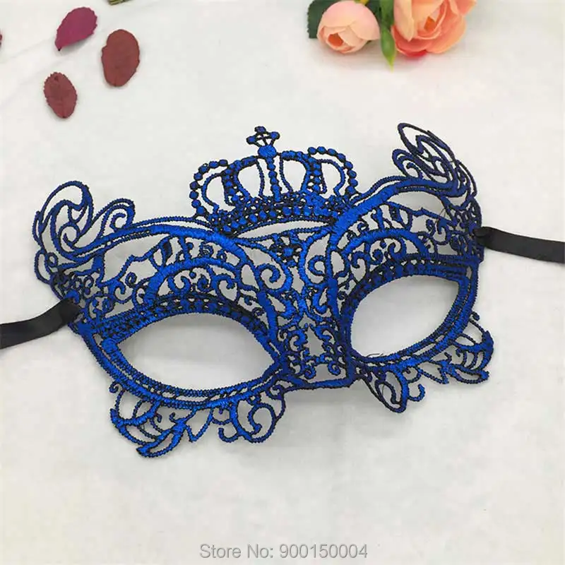 1pc Blue Sexy Lady Lace Mask Eye Mask For Masquerade Party Halloween Party Fancy Drop shipping  (15)
