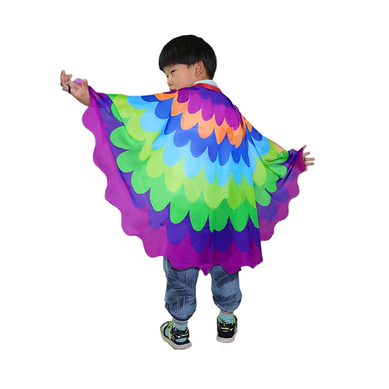 

Drop shipping Special Peacock Costume Shawl Gifts Female Swimming Blanket Dance Costumes For Girl Kids Fancy Dress Suit