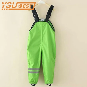 

Baby Kids Overalls Trousers Outdoor Pants 1-7 Yrs Girls Boys Waterproof Overalls High Quality Kids Windproof Pants Rain Pants