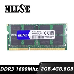 MLLSE-ordenador portátil ddr3 1600 1600mhz pc3l-12800 sdram, 2gb 4gb 8gb 16gb ddr3, 4gb 1600 pc3-12800 sodimm, ddr3 1600 4g