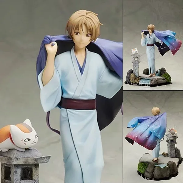 

25cm Anime Natsume's Book of Friends Natsume Yuujinchou Natsume Takashi with Madara PVC Action Figure Collectible Model Toy Doll