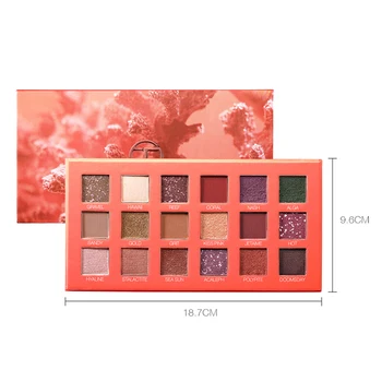 

18 Colors Arrival Beauty Glazed Makeup Eyeshadow Pallete makeup Palette Shimmer Pigmented Eye Shadow maquillage
