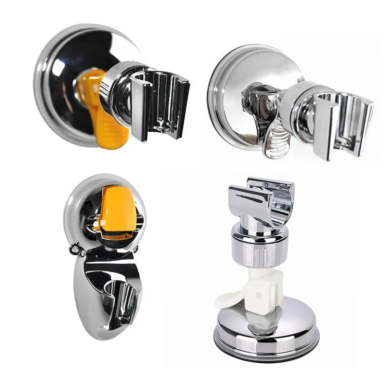 Shower Head Handset Holder Chrome Bathroom Wall Mount Adjustable Suction Bracket | Обустройство дома