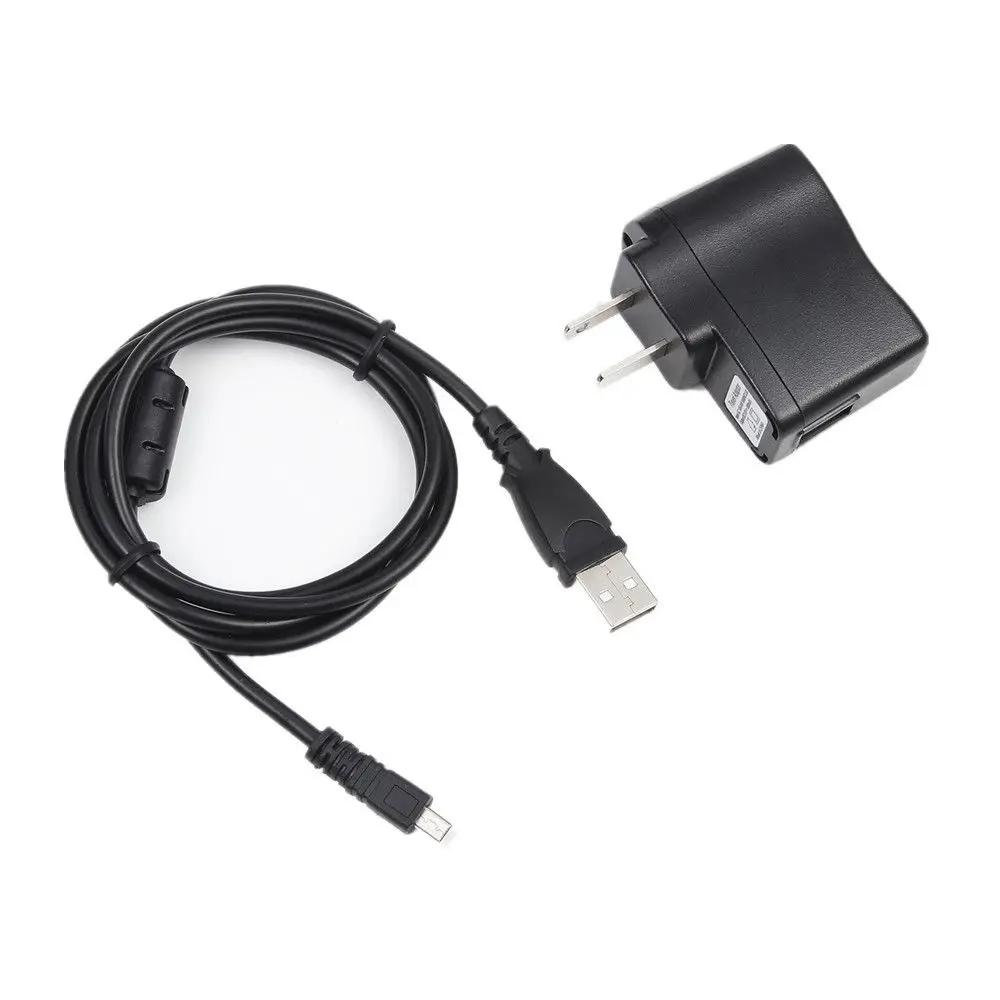 USB AC/DC адаптер зарядное устройство+ шнур для ПК для Panasonic Lumix DMC-SZ10 k DMC-FX45 Camer nikon 8pin a