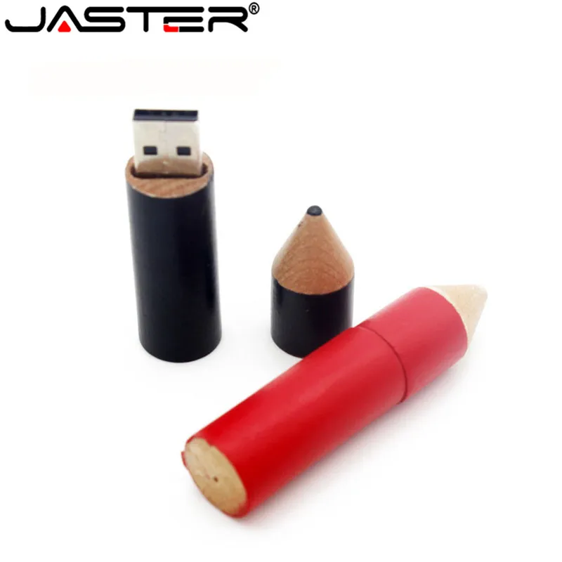 JASTER wooden pencil USB flash drive U disk creative gift pendrive 4GB
