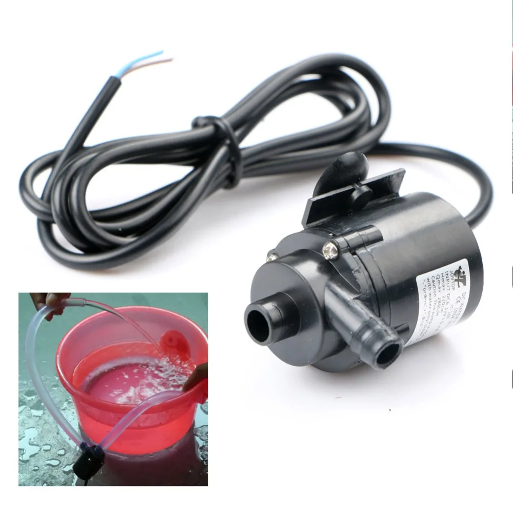 Akozon Micro Bomba de agua sin escobillas 12V DC 6W Ultra silencioso,para equipo médico acuario fuente 