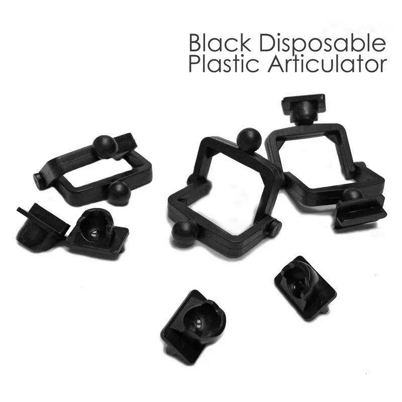 

50pcs Plastic Disposable Articulator Dental Lab Ceramco Articulator Black