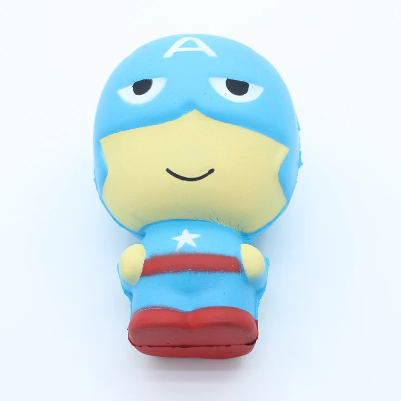 Супер герой мягкий медленно поднимающийся сквиш игрушка Jumbo Squeeze игрушки для снятия стресса для детей дропшиппинг