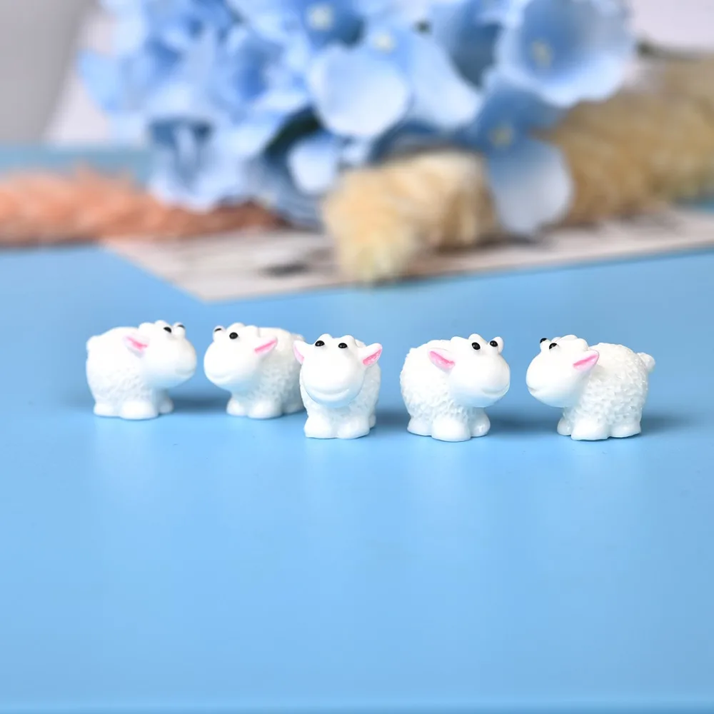 5 шт./компл. Kawaii Мини овец дельфины Животные дома микро Волшебные садовые фигурки