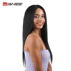 Wignee Remy Brazilian Long Straight Hair 4x4 Lace Front Human Hair Wig For Black Women Pre Plucked Natural Hairline High Density Wignee Remy Brazilian Long Straight Hair 4x4 Lace Front Human Hair Wig For Black Women Pre Plucked Natural Hairline High Density