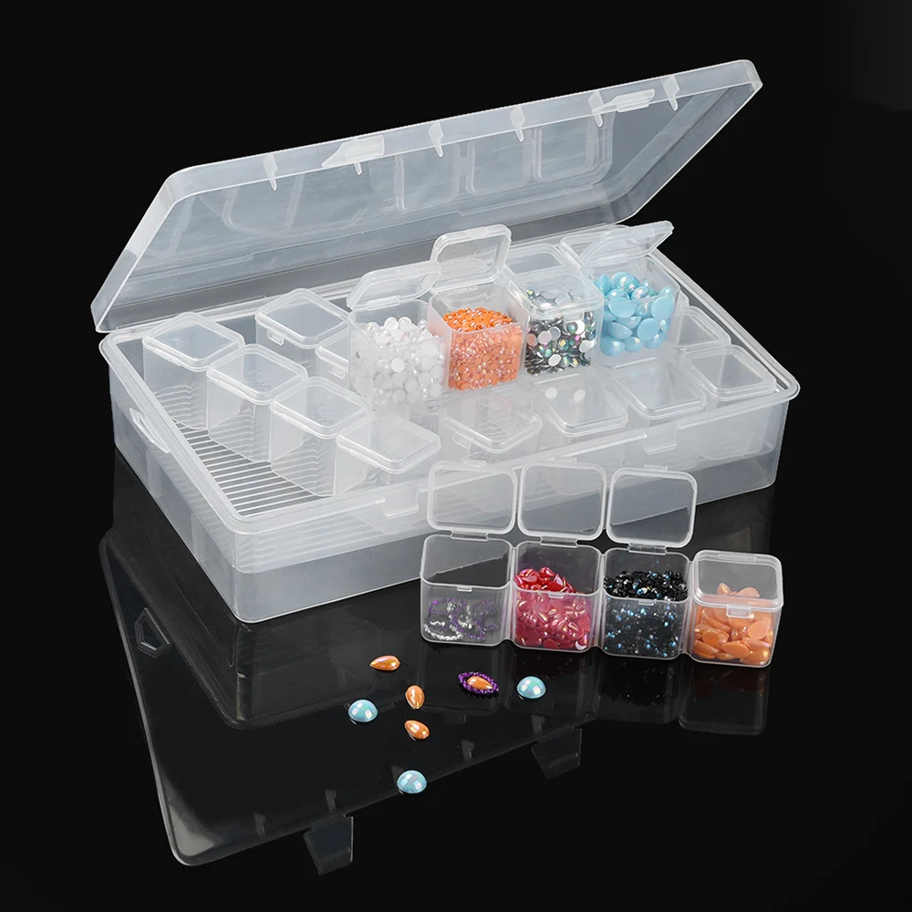 12 Grids Empty Box Transparant For Diamond Painting Art Embroidery Drilling Box Arts, Crafts & Sewing DIY Craft Storage 13*6cm 12 Grids Empty Box Transparant For Diamond Painting Art Embroidery Drilling Box Arts, Crafts & Sewing DIY Craft Storage 13*6cm