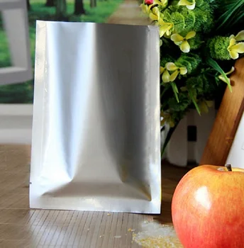 

100pcs/lot ping pocket, 24x37cm Pure aluminium chocolate flat bag-heat open seal coffee bean plain pouch