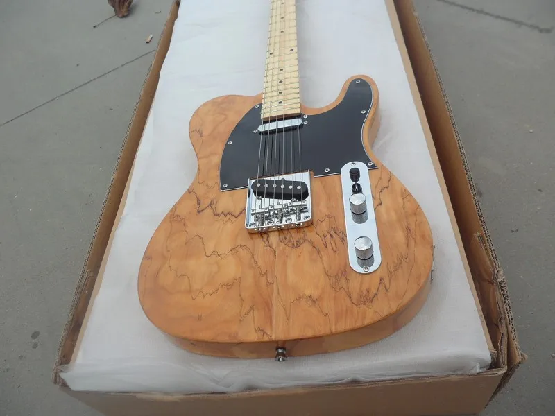 

2016 new + Factory + spalted maple top chender electric guitar top quality electric guitar Free shipping chinese made guitar