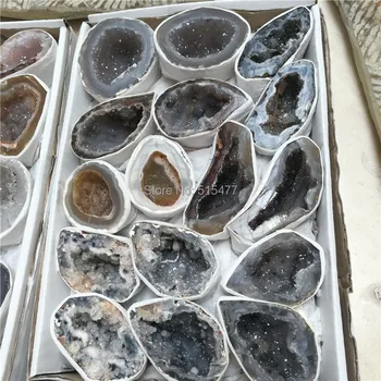 

New Arrived Natural Precious Agate Crystal Sliced Geodes Cornucopia For Sale
