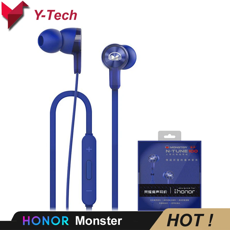 Наушники вкладыши Huawei Honor Monster AM15 наушники 3 5 мм с дистанционным управлением и