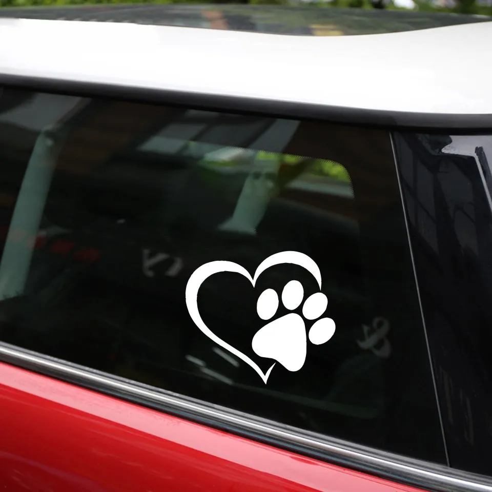 Anycuros  Pet Cat Dog Paw Print Window Decal Lovely Car Styling Decoration Stickers Accessories 11.410 (7)