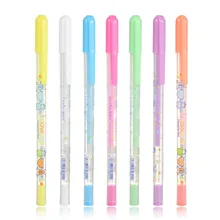 1 шт. 0,8 мм Kawaii 7 цветные чернила цветной фотоальбом гелевая ручка, канцелярские принадлежности для офиса обучающая ручка унисекс для школьных принадлежностей