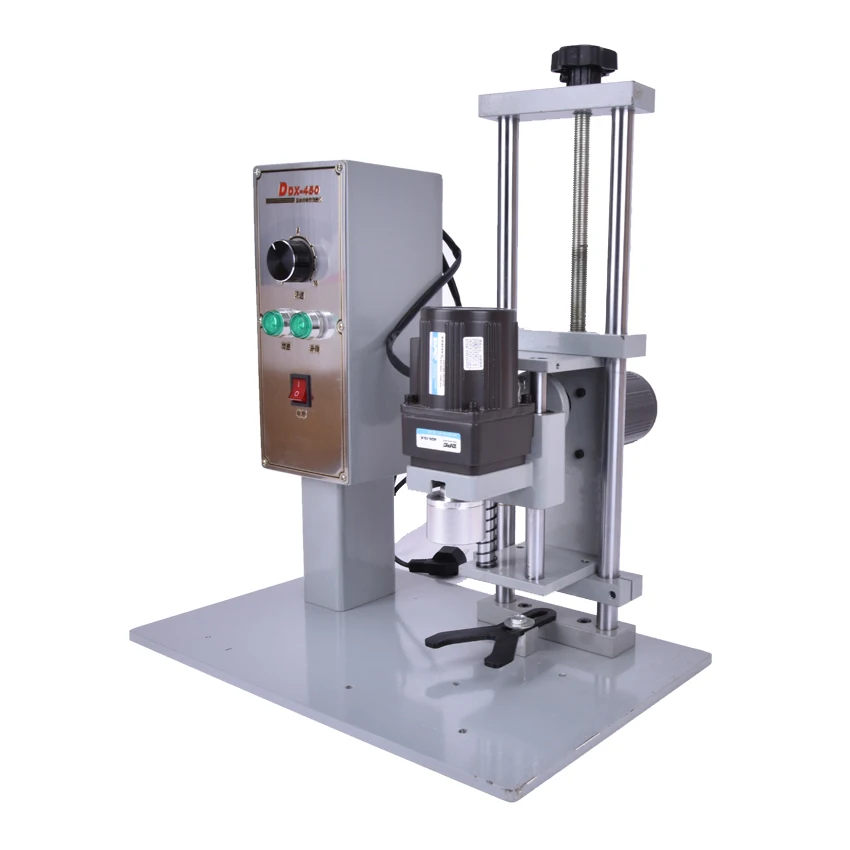 

1PC Automatic capping machine, round caps,capping diameter 10-50mm screw capper machine, bottle cap lid electric 220V DDX-450