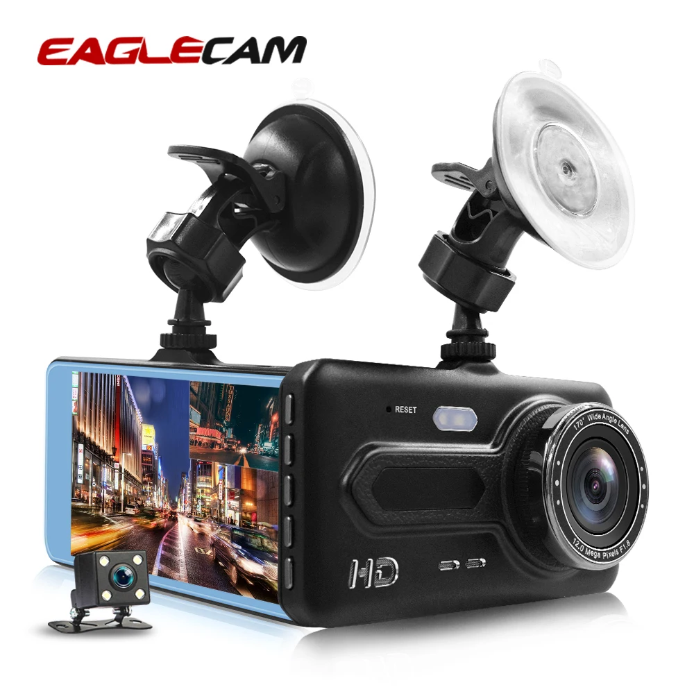 

Car Vehicle DVRs 4.0 Inch Full HD 1080P Dvr Dash Camera Dual Lens Video Driving Recorder with Rear View Auto Registrar Dashcam