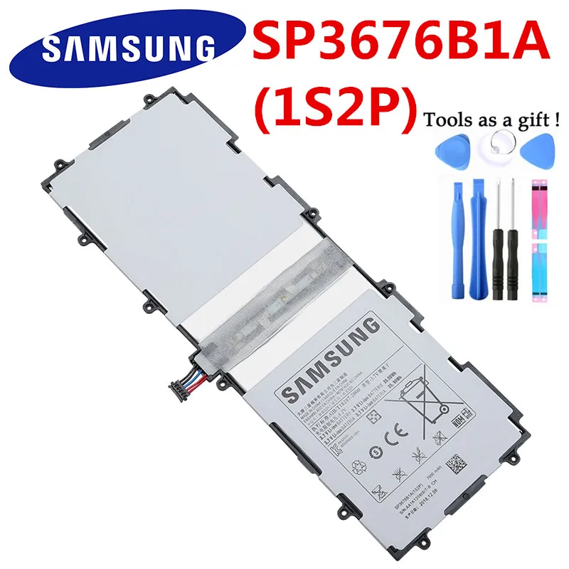 

Original Samsung Tablet Battery For Galaxy Tab 10.1 S2 10.1 N8020 GTN8013 P7510 P7500 P5110 P5100 N8000 N8010 P5113 SP3676B1A