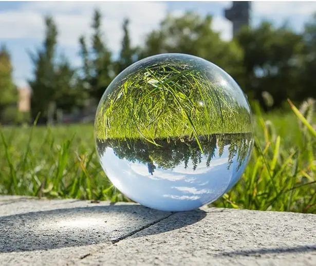 clear quartz crystal sphere ball decoration photography lens photo prop lensball 4