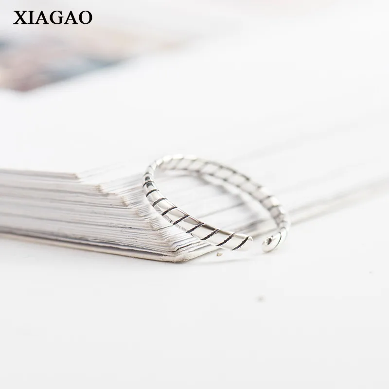 

XIAGAO Genuine 100% 925 Sterling Silver as Unique as You Finger Ring for Women Engagement Wedding Jewelry Open Rings AART0050