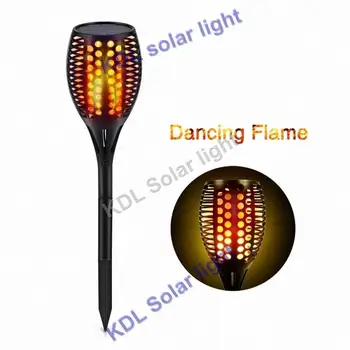 

4pcs/lot new arrival Solar 96LED Lawn Dancing flame Torch Lights radar 3 working mode LED Flame Lamp IP68 torch landsc