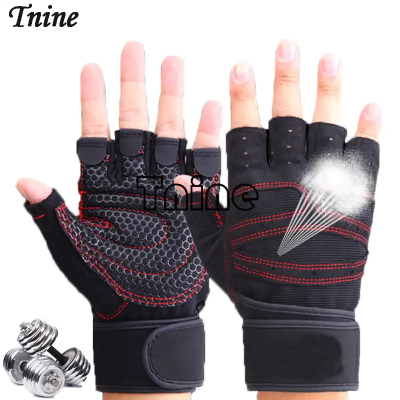 Guanti Sportivi Traspiranti per Il Sollevamento Pesi Grip Allenamento Fitness Allenamento per Bodybuilding e Sport allAria Aperta con Supporto per Il Polso arteesol Guanti da Palestra