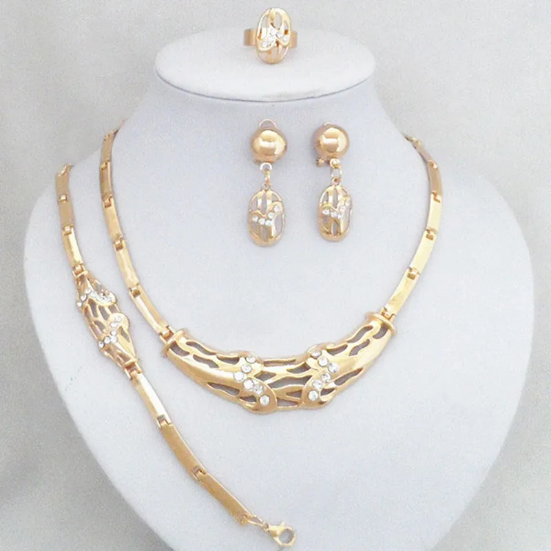 Woman Jewelry Set Elegant Gold Color Jewelry Sets New Arrival Design