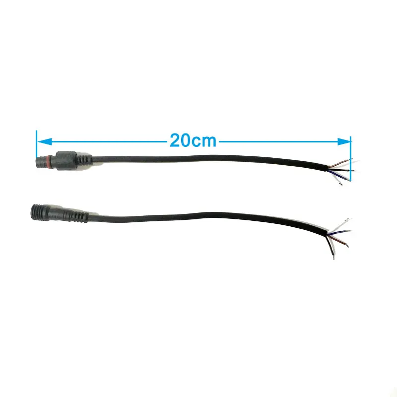 2pin 3pin 4pin Водонепроницаемый разъем провода кабель женский и мужской разъем для светодиодные полосы