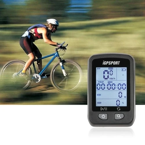 

iGPSPORT iGS20E Rechargeable Bicycle GPS Computer Wireless Stopwatch with Dot-metric Screen SPD/AVS/DST/ALT IPX6 Waterproof