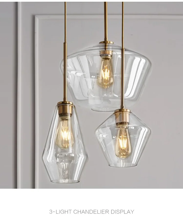 LukLoy Post Modern Pendant Light Stainless Steel Diamond Shape Kitchen Hanging Lamp Loft Hanglamp Living Room Pendant Lamp (4)