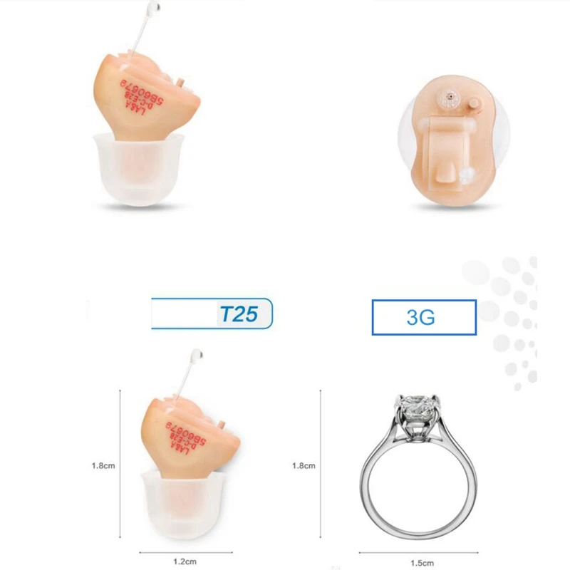 T25 модный Мини 6 каналов цифровой невидимый слуховой аппарат для пожилых людей портативный усилитель звука желаний слуховой аппарат дропшиппинг