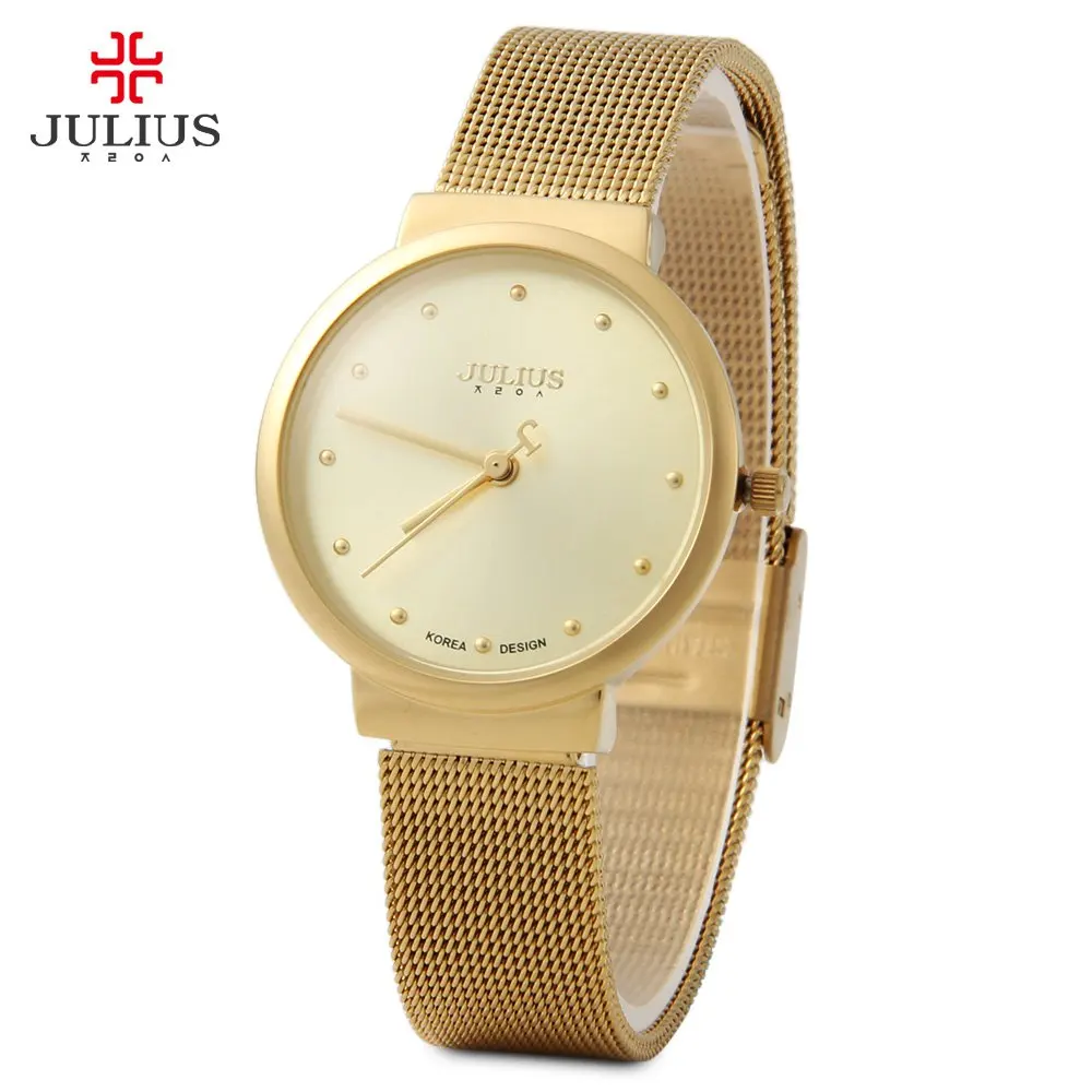 Prix pour Julius Femmes Montres Ultra-Mince En Acier Inoxydable Maille Bande De Mode Bracelet À Quartz Montre Dames Élégante Robe Montre relogio feminino Prix pour Julius Femmes Montres Ultra-Mince En Acier Inoxydable Maille Bande De Mode Bracelet À Quartz Montre Dames Élégante Robe Montre relogio feminino