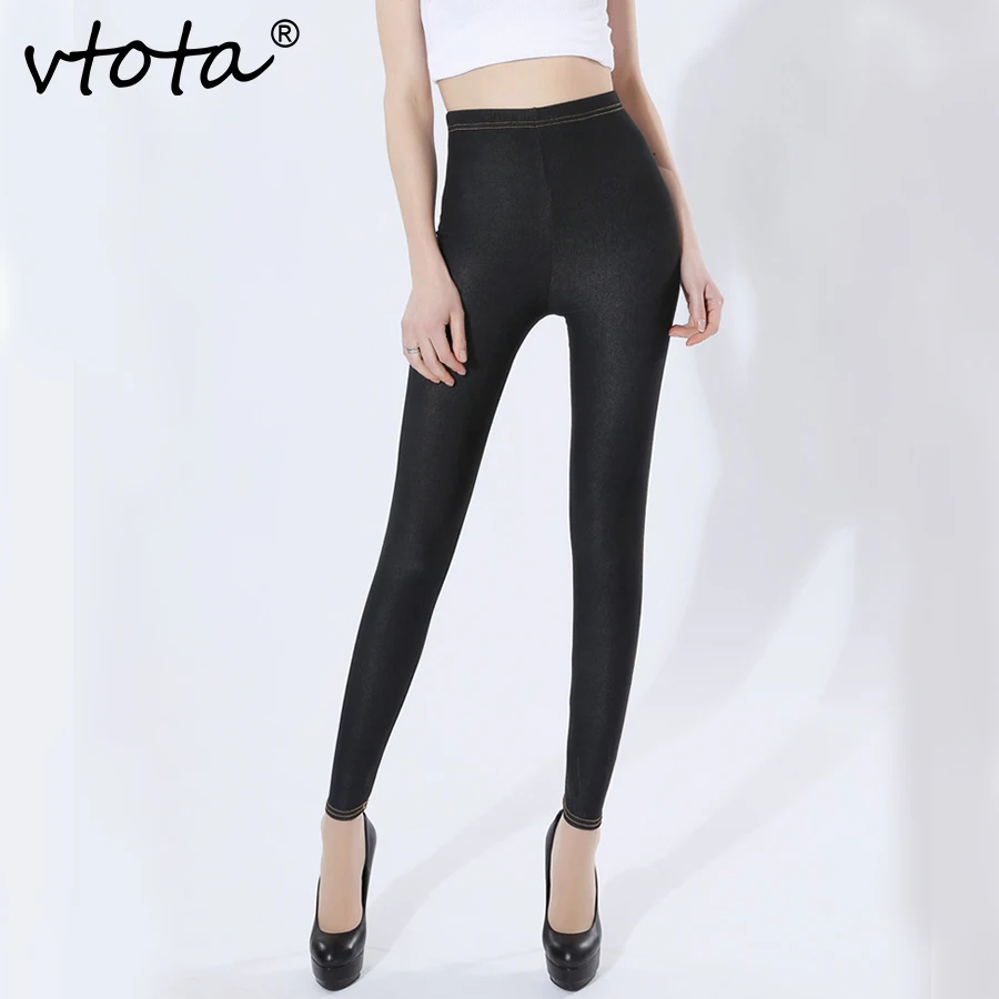 VTOTA Large Size High Waist Leggins Women Sexy Slim Women Pants