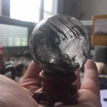 

100% Natural Clear Rock green-phantom Quartz Crystal Sphere Ball Healing Minerals Polished Product Hot Sale free Shipping