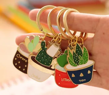 

Free ship!1lot=16pc!creative cactus Lovely meaty plant cute Keychain / new exotic tourism souvenirs