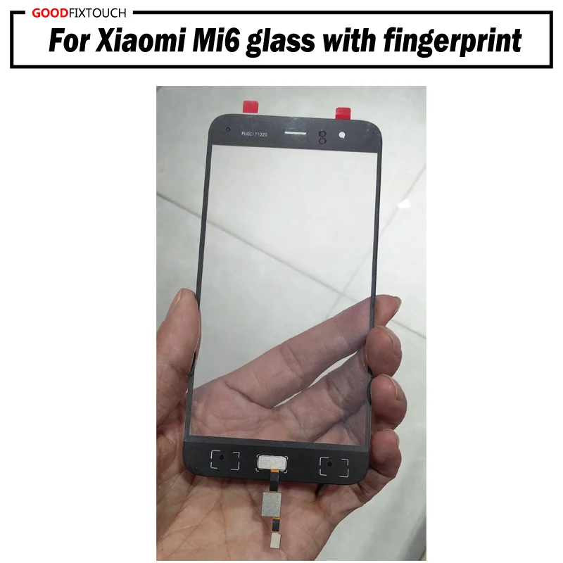 AAA + качество для xiaomi mi6 mi 6 сенсорный фронтальный стеклянный объектив со сканером