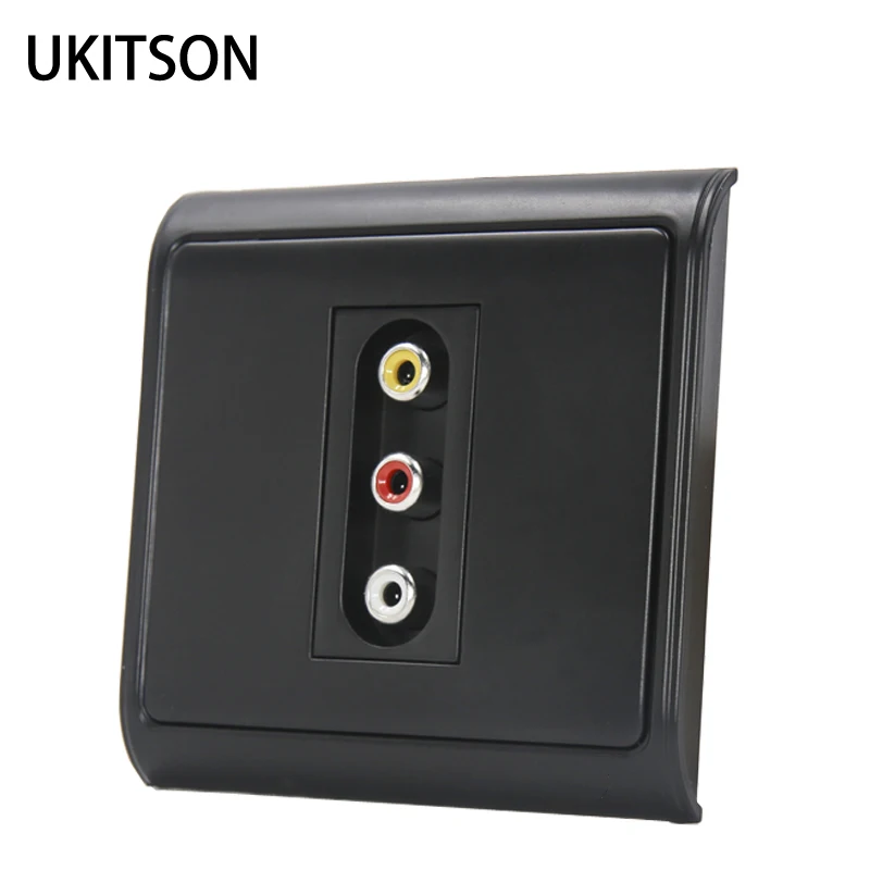 Black Color 3RCA Wall Panel pic 1