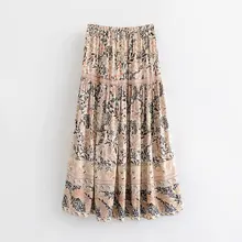 Новое поступление европейской и американской моды печатных юбки для женщин LJ40-8388