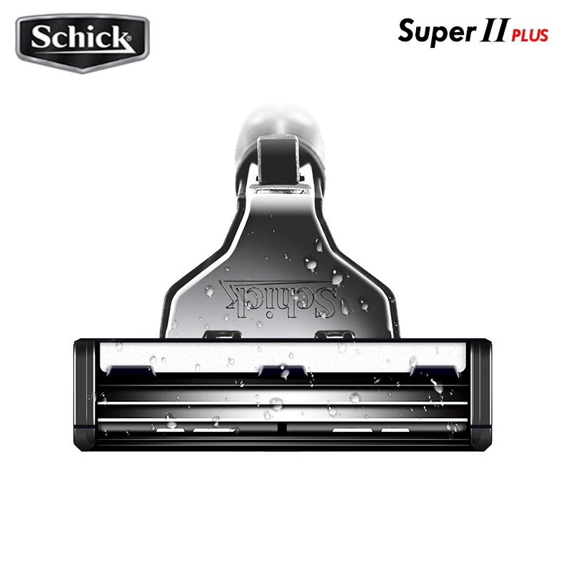 8 лезвий,,, Schick Super II PLUS, лезвия для бритвы, двойная смазка, витамин В5, сменная Бритва для мужчин