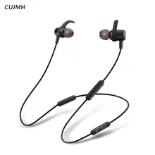 CUJMH dual battery sports magnetic subwoofer long standby Bluetooth earphone wireless running Bluetooth earphone 