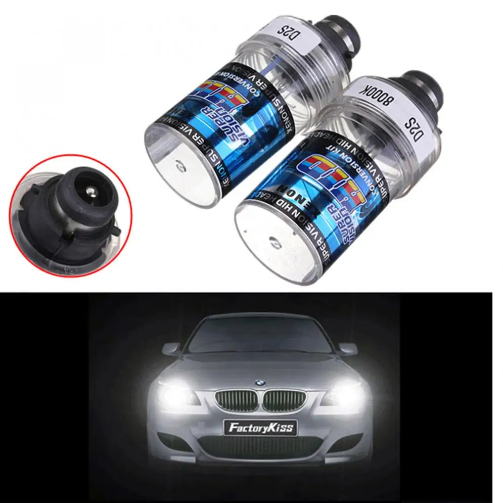 

2Pcs Durable Universal 12V 35W D2S / D2C Car Replacement HID White Headlight Light Lamp Bulbs