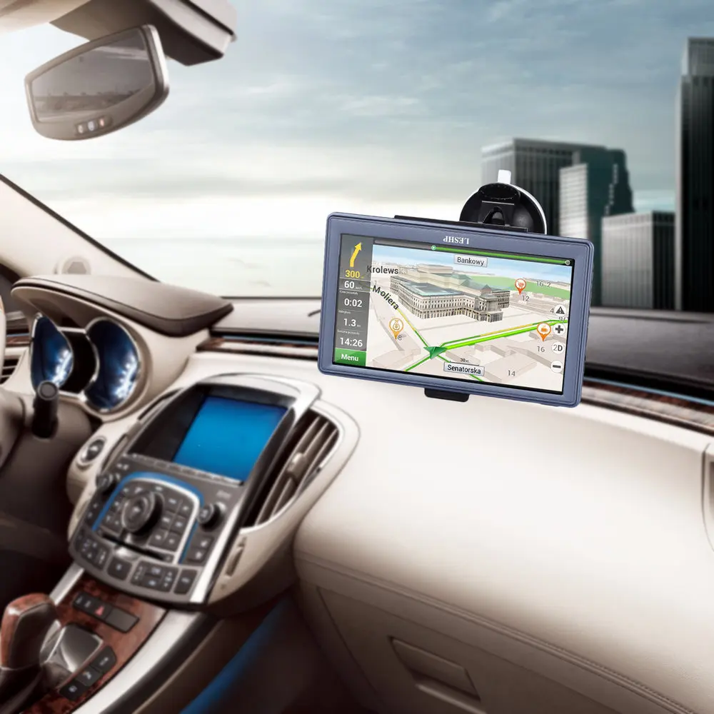 7 zoll HD Auto GPS Navigation Kapazitiven bildschirm FM 8 GB/256 MB DDR/800 MHZ Automobil Navigator