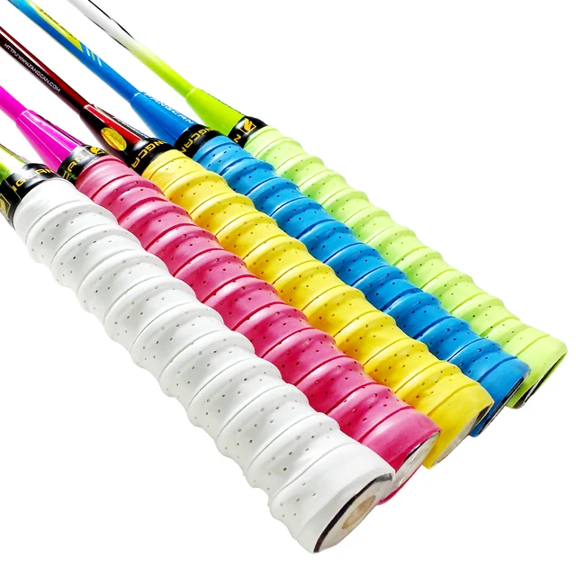 FANGCAN 10pcs/lot Sticky Feel Keel Cushion Perforated Squash Badminton Tennis Racquet Over Grip 3
