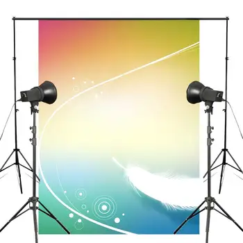 

Exquisite Fluffy White Feather Background Photography Colorful Backdrops for Picture Kids Photo Studio Background 5x7ft