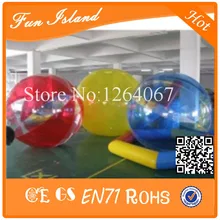 Free Shipping 0.8mm TPU Inflatable Water Walking Ball Walk On Water Ball,Human Hamster Ball,Zorbing Ball On Water